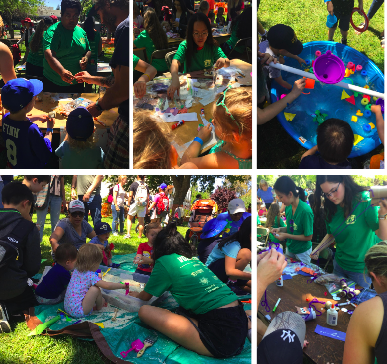 Project team implementing their project on Picnic Day 2018