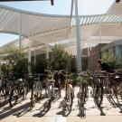Photo of bikes at bike rack.