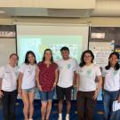 Image of Sprout Up student teachers in one of their elementary school classrooms.